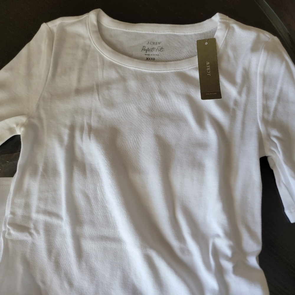 J Crew Perfect Fit T-shirt White NEW!